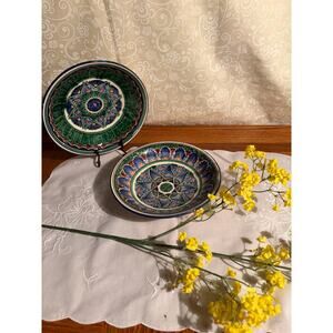 Vintage Hand Painted Bowls Set of 2